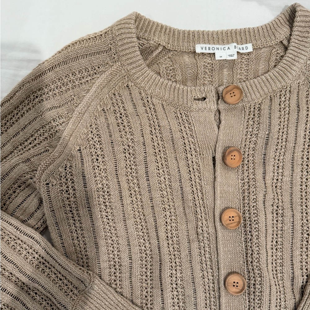 EUC ♡ Veronica Beard ♡ Linen Cardigan Sweater
